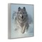 Stupell Industries Wolves Running Through Snow Framed Giclee Art